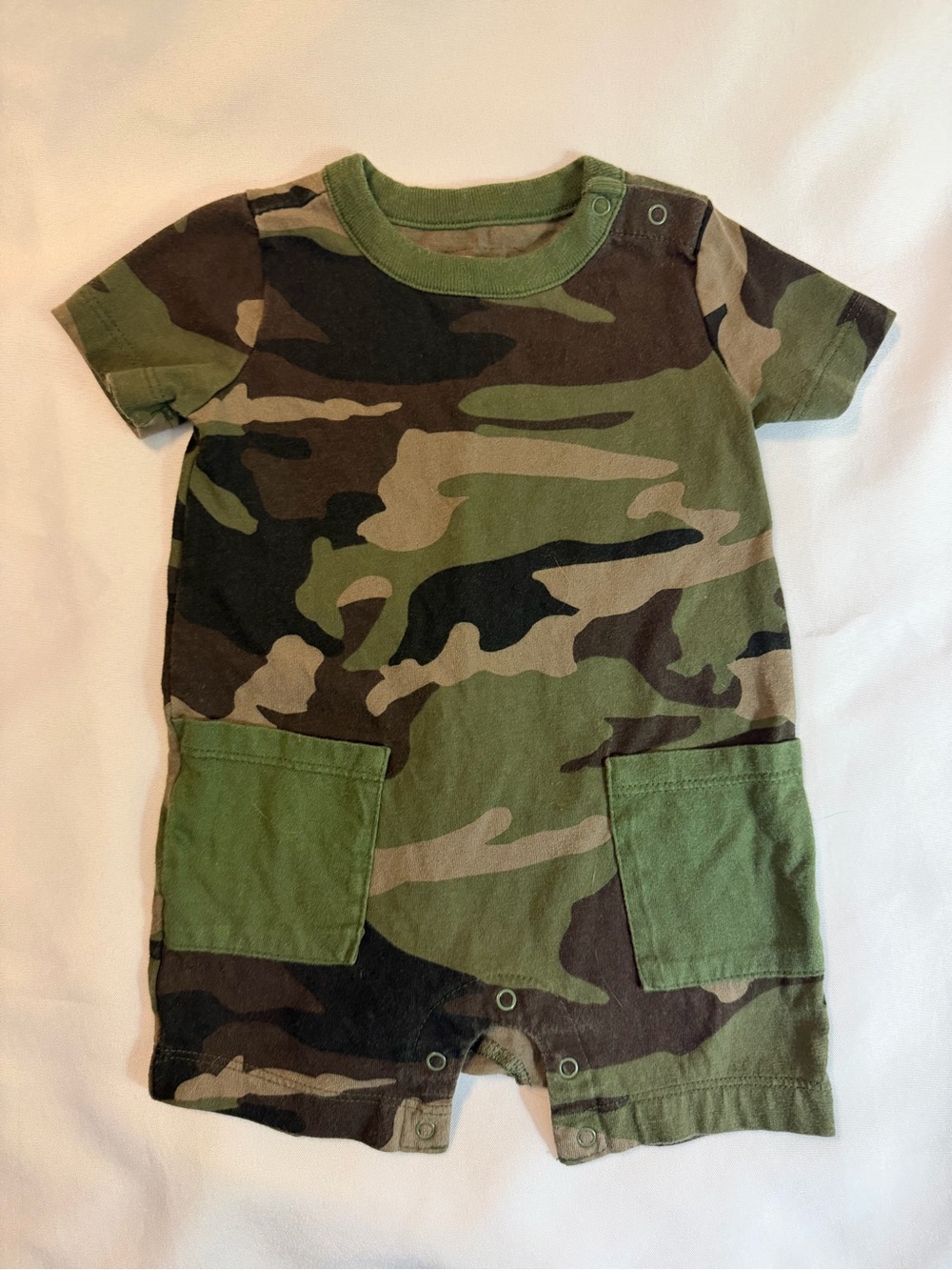 4 piece bundle. wonder nation Green Baby Top & Camouflage Bodysuit Set - Picture 5 of 14